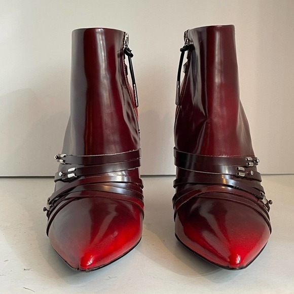 L.A.M.B. Gwen Stefani Red Ombré Martini Boots Size 9 - Picture 5 of 15